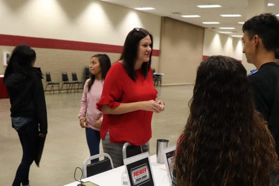 premier truck group at a job fair