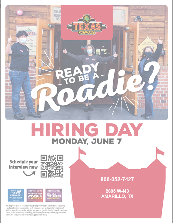 Texas Roadhouse National Hiring Event Workforce Solutions Panhandle