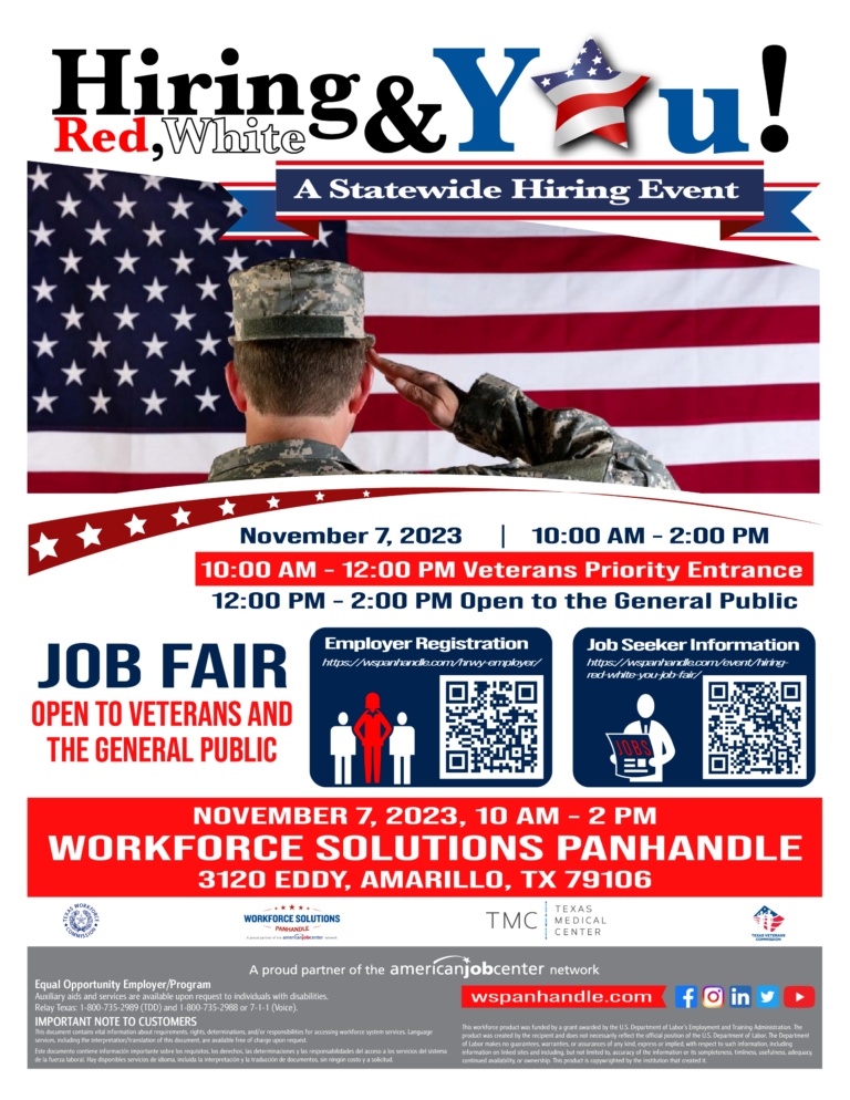 Hiring Red, White & You Job Fair ⋆ Workforce Solutions Panhandle